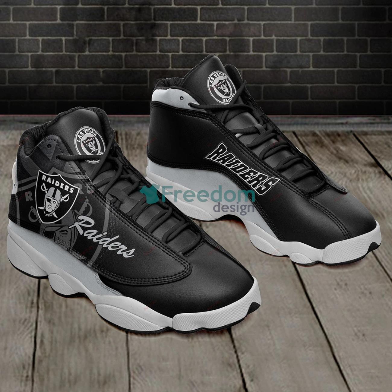Las Vegas Raiders Air Jordan 13 Sneaker Shoes For Fans