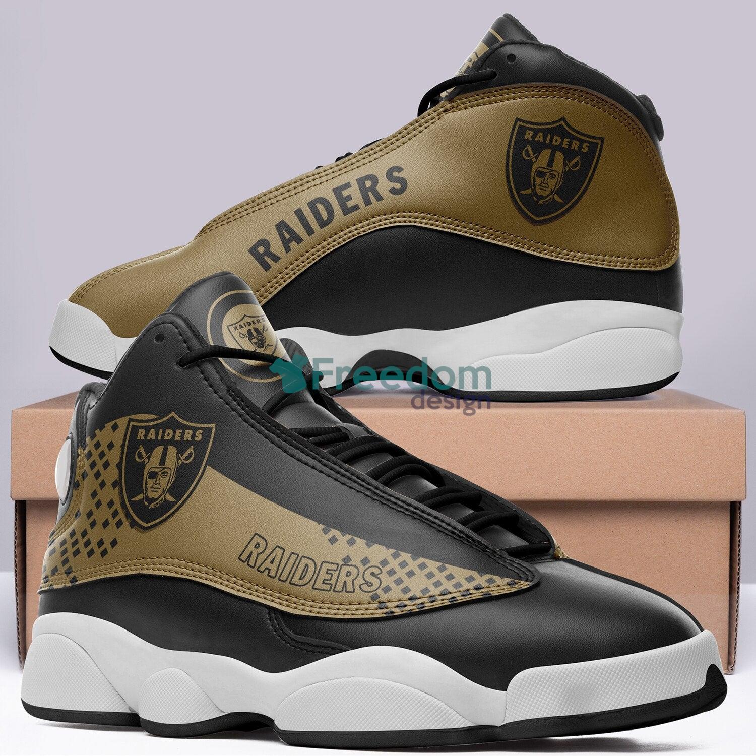 Las Vegas Raiders Sport Team Air Jordan 13 Sneaker Shoes For Fans