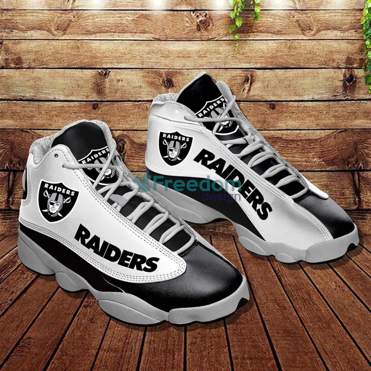 Las Vegas Raiders Team Air Jordan 13 Sneaker Shoes For Fans