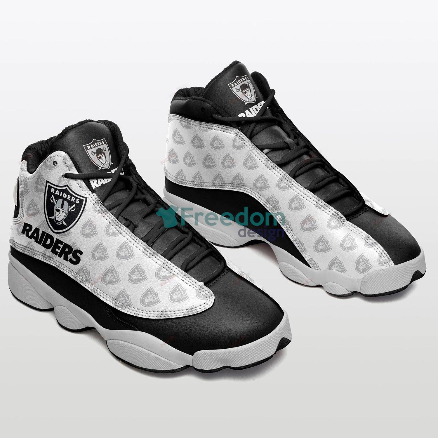 Las Vegas Raiders Team Air Jordan 13 Sneaker Shoes For Fans