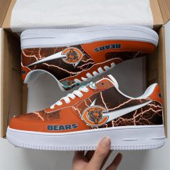 Light Chicago Bears Lover Best Gift Air Force Shoes For Fans Product Photo 1