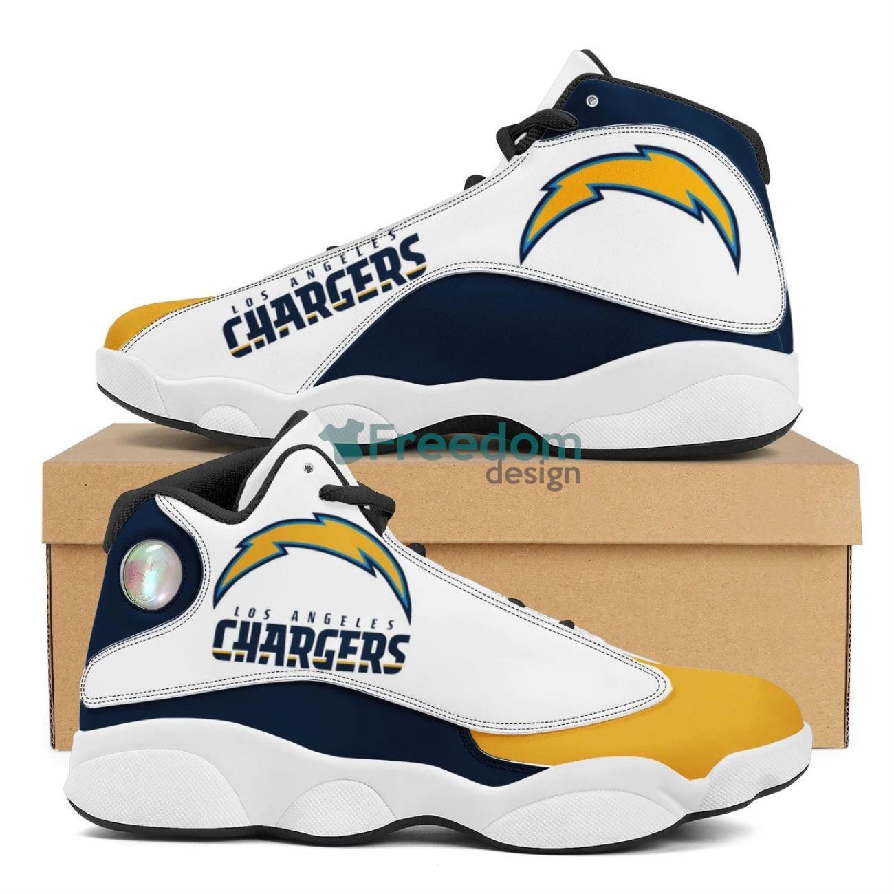 Los Angeles Chargers Team Air Jordan 13 Shoes For Fans