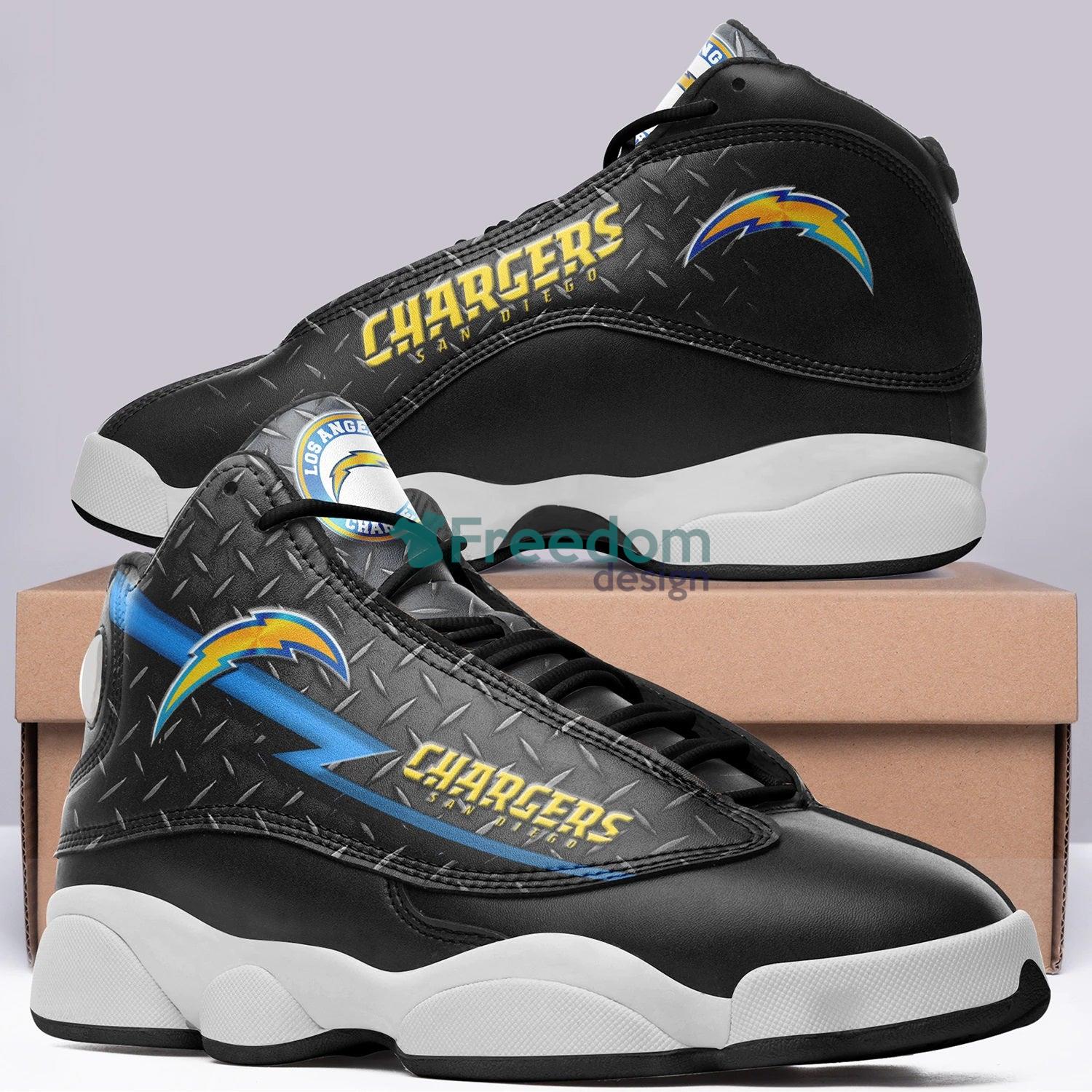Los Angeles Chargers Team Air Jordan 13 Sneaker Shoes