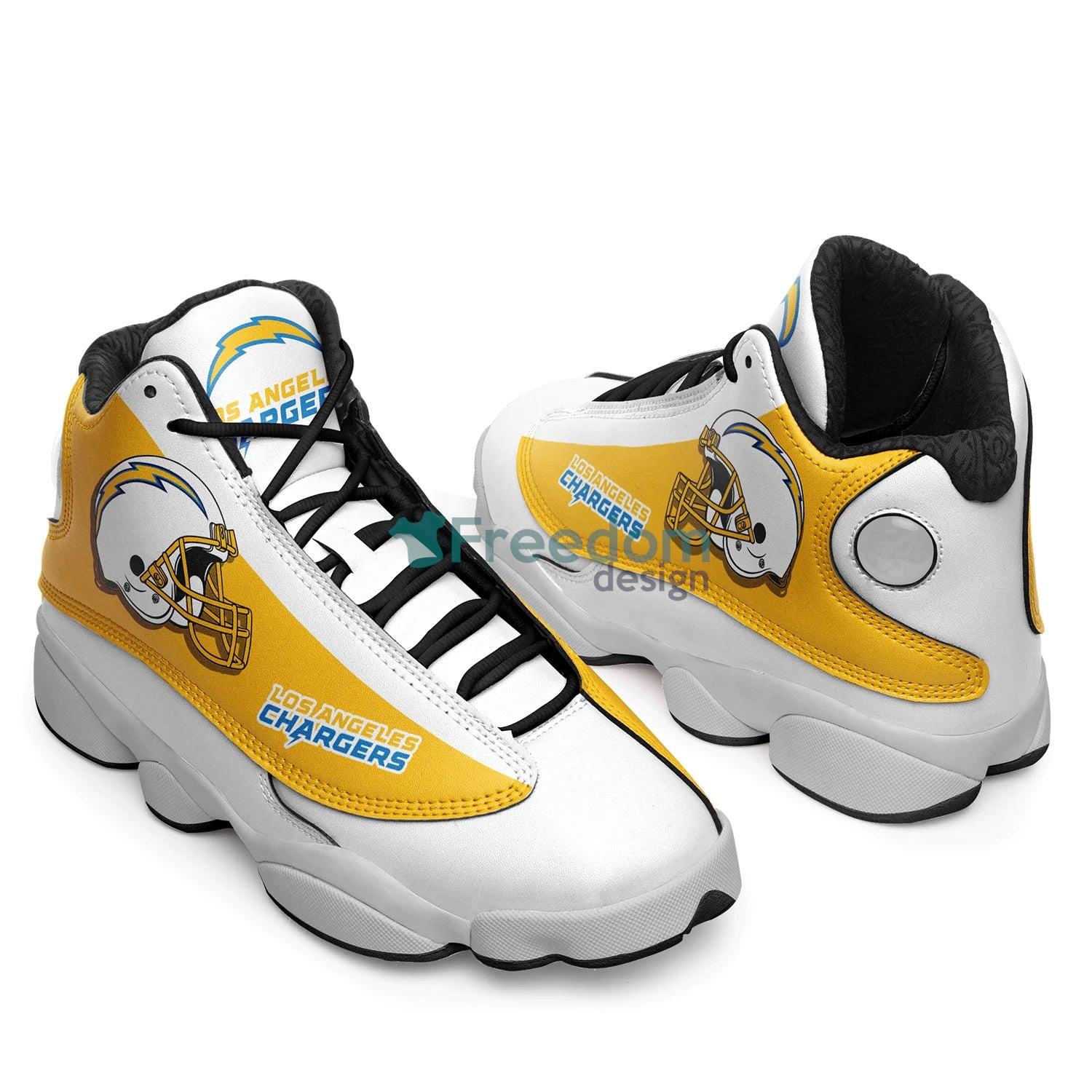 Los Angeles Chargers Team Air Jordan 13 Sneaker Shoes For Fans
