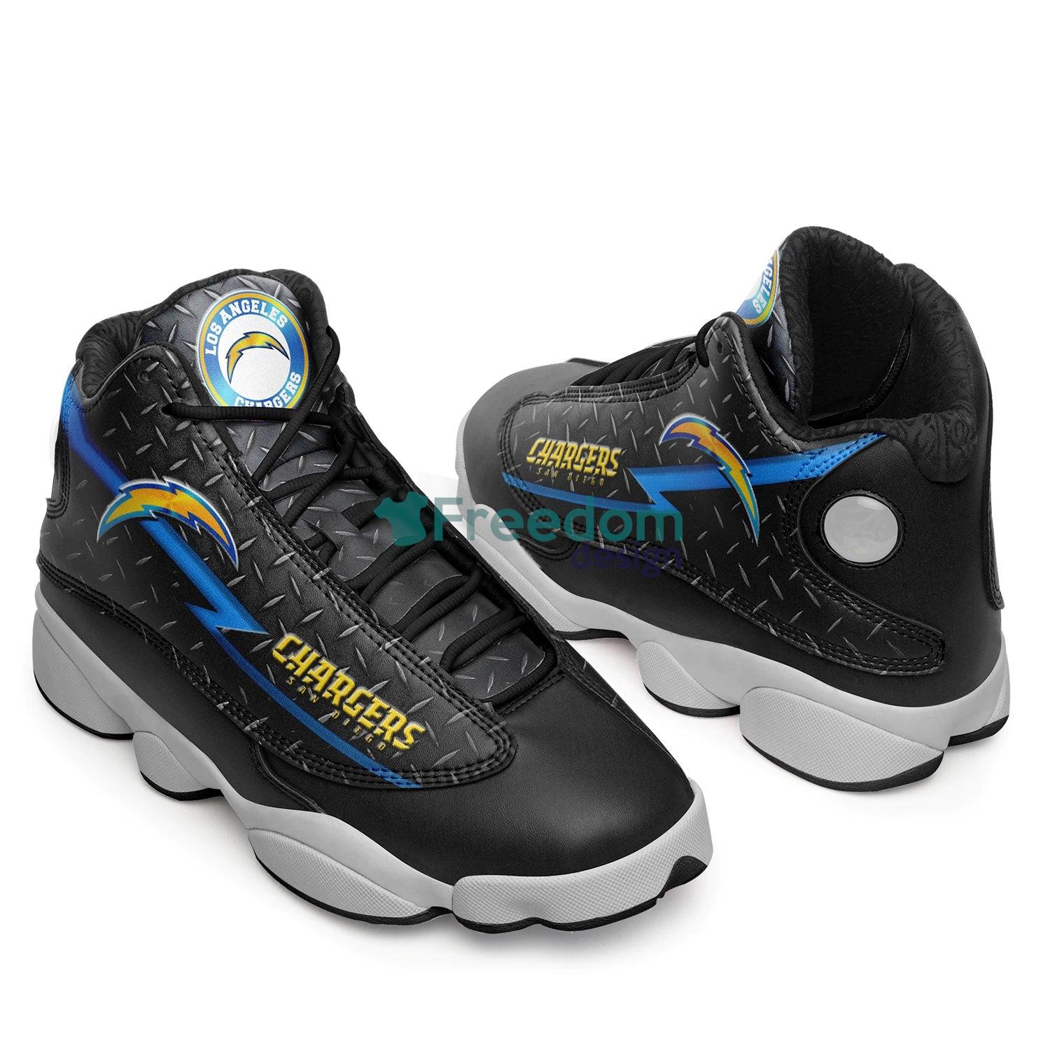 Los Angeles Chargers Team Air Jordan 13 Shoes For Fans