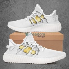 Love Chevrolet Car White Yeezy Sneakers Shoes Product Photo 1