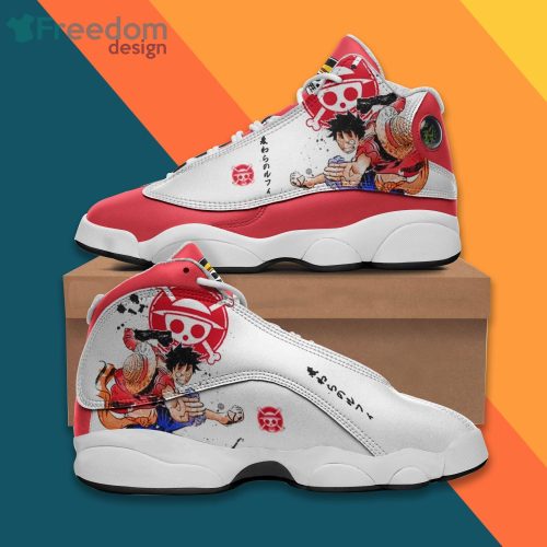 Luffy Shoes One Piece Anime Air Jordan 13 Sneakers