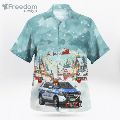 Massachusetts Boston Police Department Ford Police Interceptor Utility Christmas Hawaiian Shirt