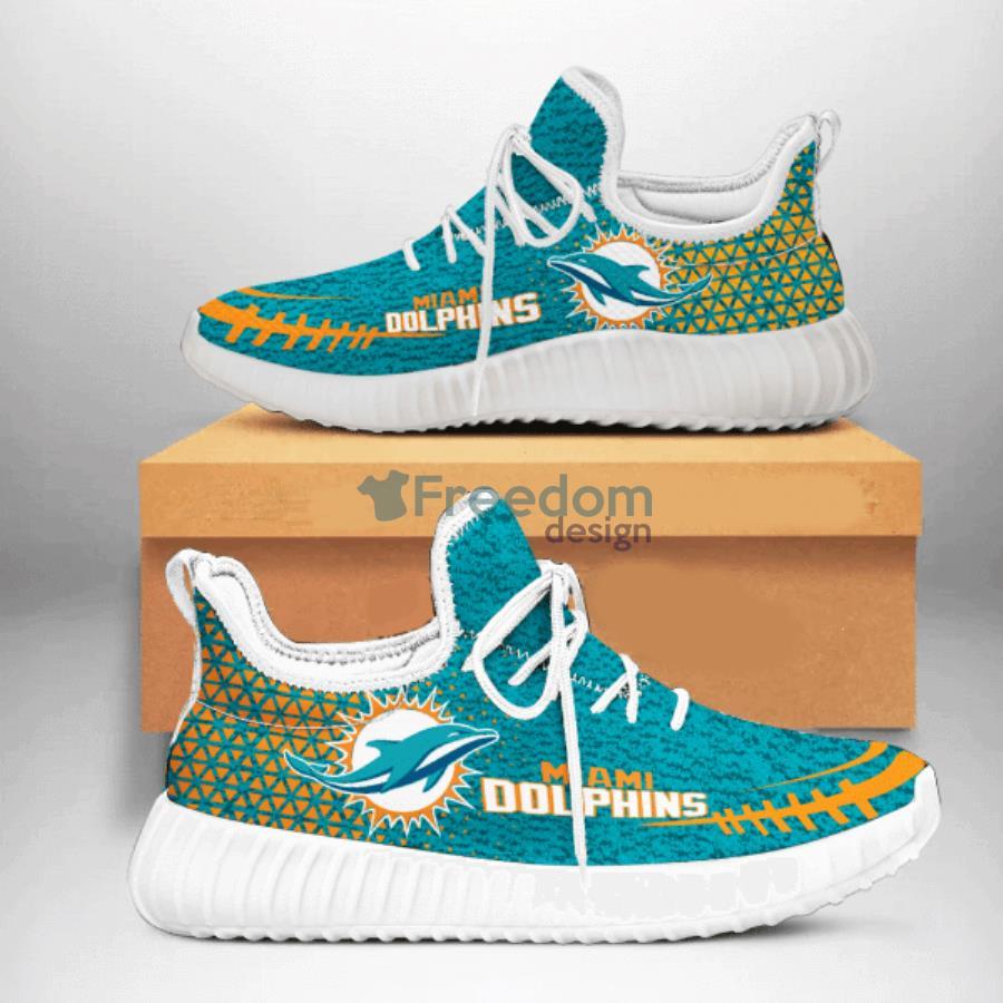 Miami Dolphins Love Striped Style Sneaker Reze Shoes