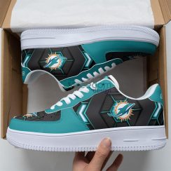 Miami Dolphins Sport Lover Best Gift Air Force Shoes For Fans Product Photo 1