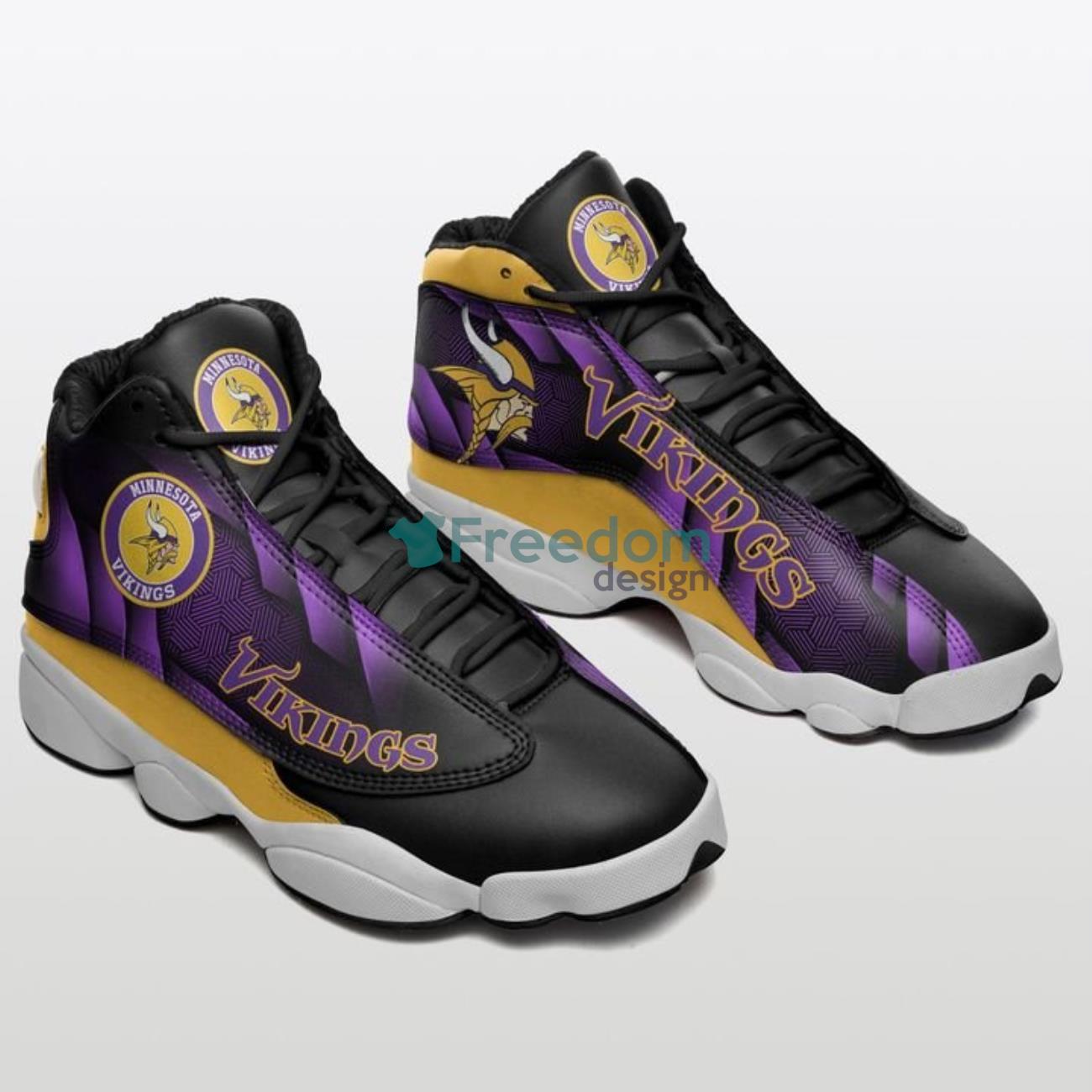 Minnesota Vikings Cool Air Jordan 13 Sneaker Shoes For Fans