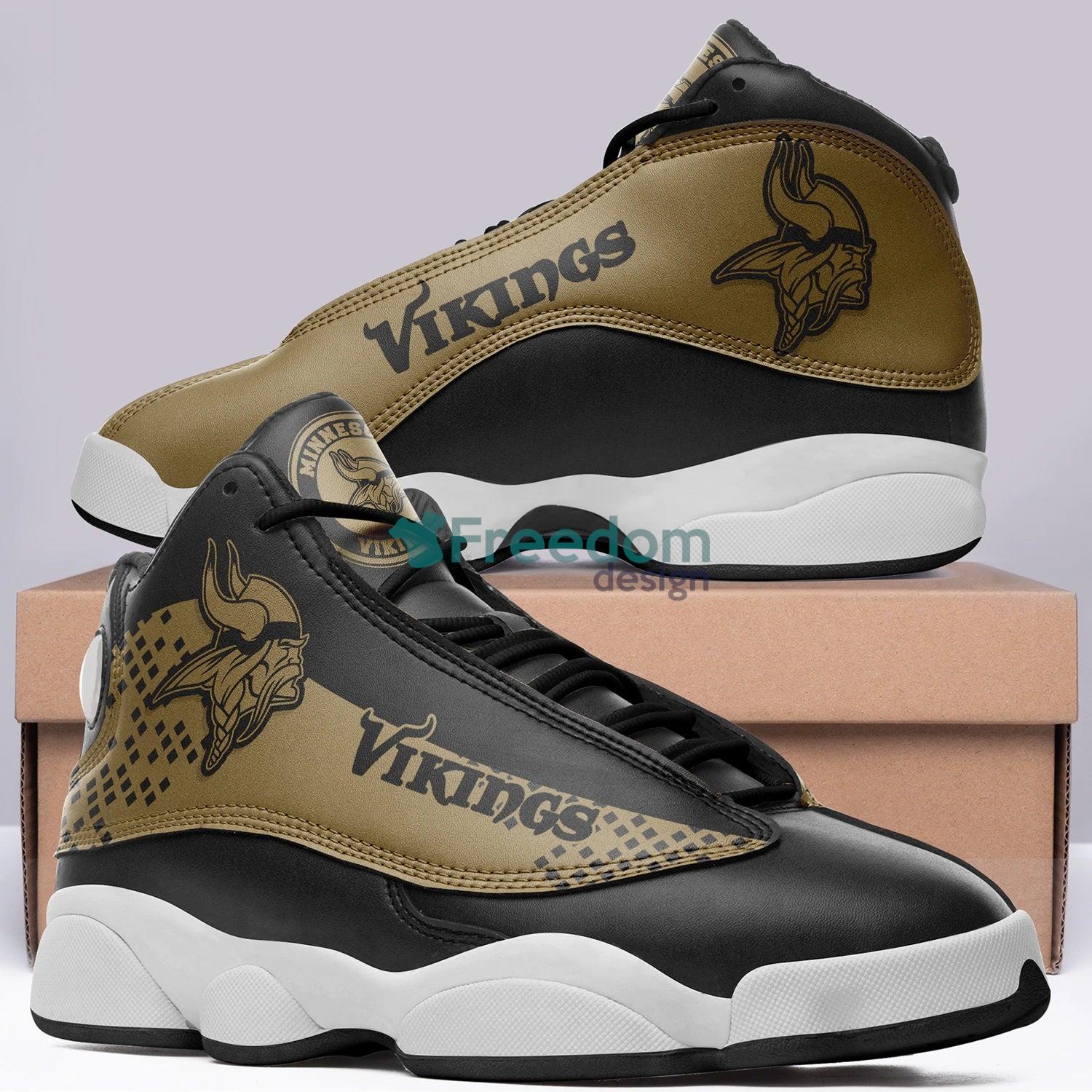 Minnesota Vikings Lover Team Air Jordan 13 Sneaker Shoes For Fans