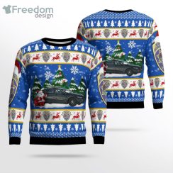 Montana Highway Patrol Ford Taurus 2016 Christmas Sweater Product Photo 1