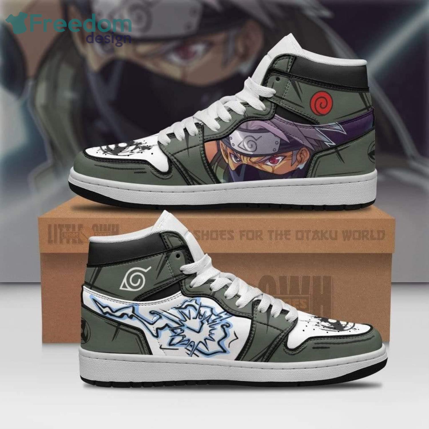 Naruto Kakashi Air Jordan Hightop Shoes Anime