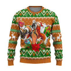 Naruto Uzumaki Ugly Christmas Sweater Custom Anime Xmas Gift - AOP Sweater - Orange