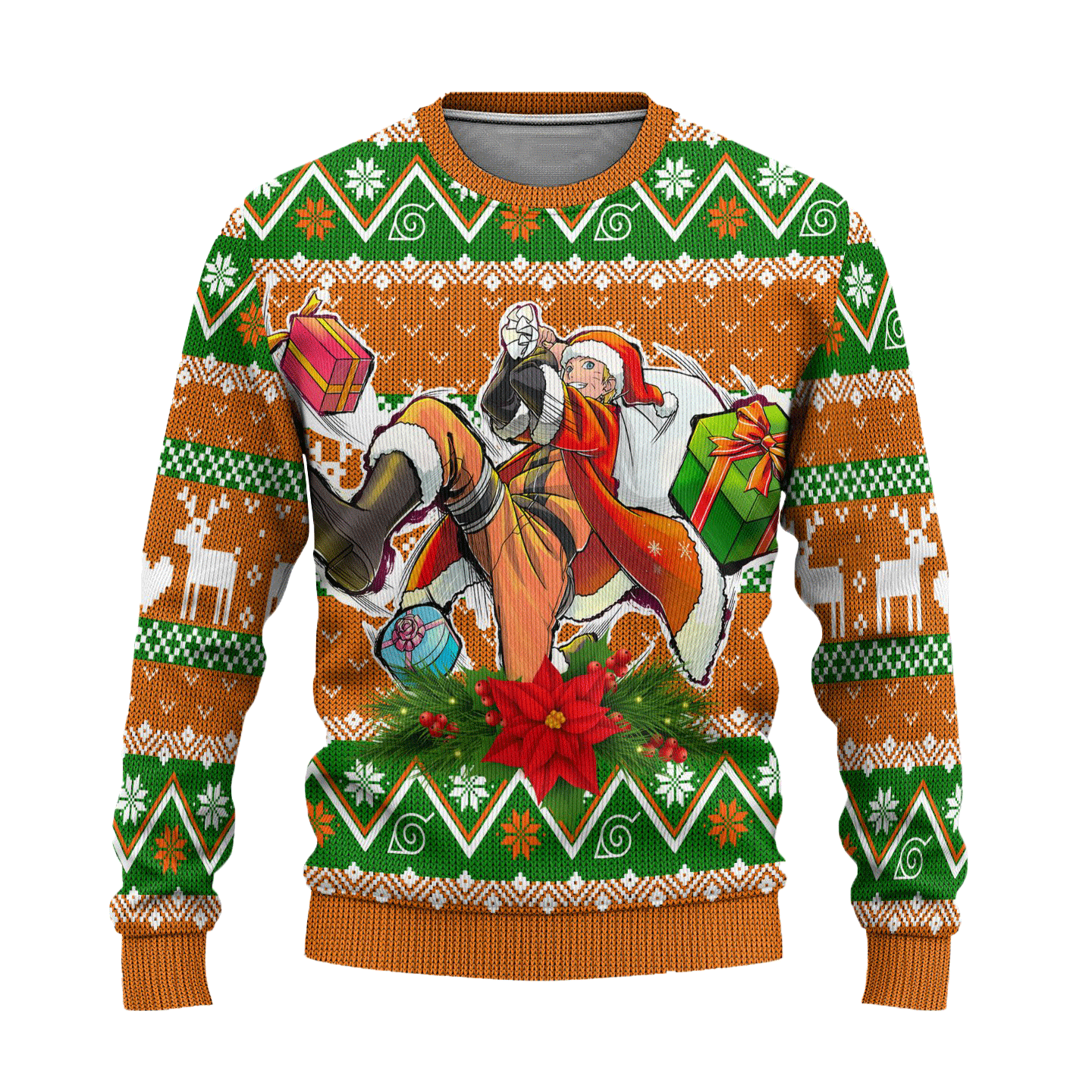 Naruto Uzumaki Ugly Christmas Sweater Custom Anime Xmas Gift