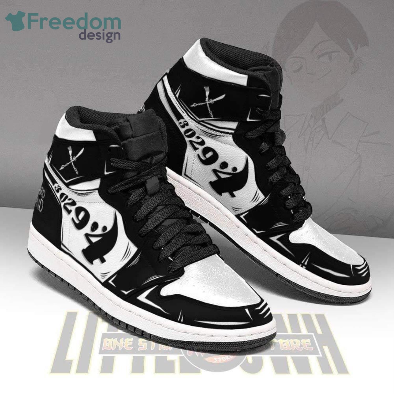 Nat The Promised Neverland Anime Air Jordan Hightop Shoes