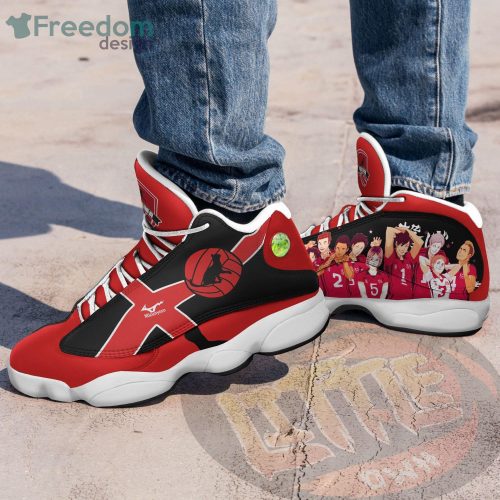 Nekoma High Shoes Haikyuu Anime Air Jordan 13 Sneakers