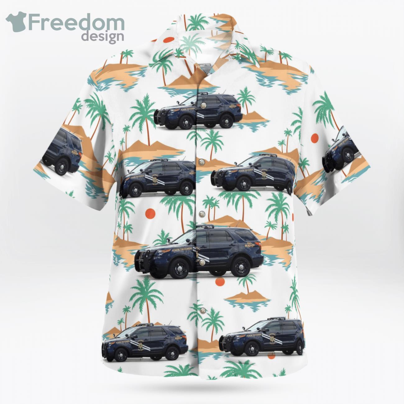 Nevada Highway Patrol Ford Explorer Coconut Iland Hawaiian Shirt
