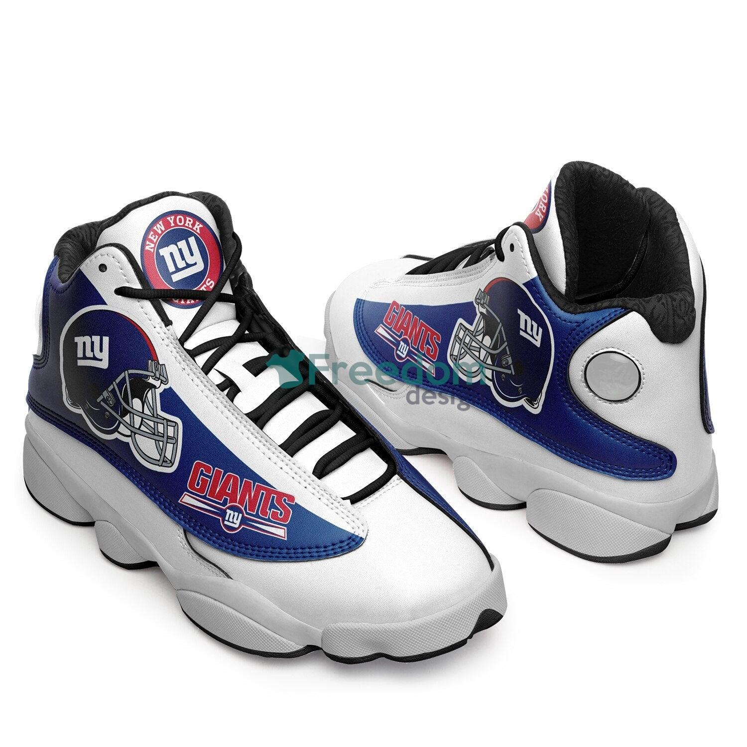 New York Giants Team Air Jordan 13 Sneaker Shoes For Fans