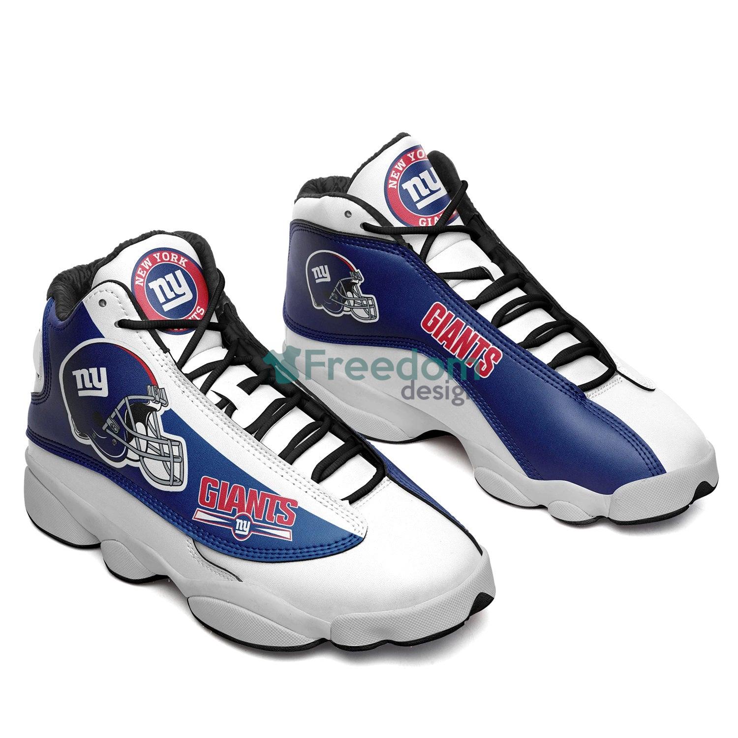 New York Giants Team Air Jordan 13 Sneaker Shoes For Fans