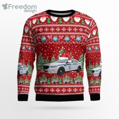 New York State Emergency Medical Services Ford Police Interceptor Christmas Sweater Product Photo 2