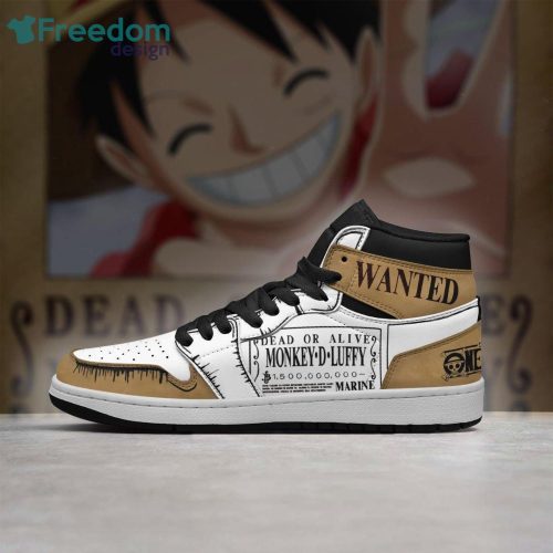 One Piece Anime Air Jordan Hightop Shoes Monkey D Luffy Sneakers