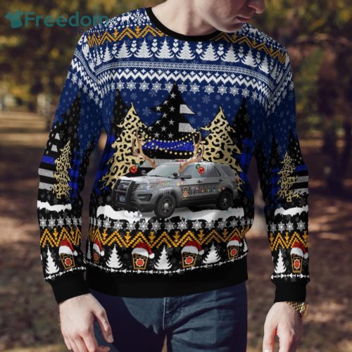 Pennsylvania State Police Ford Interceptor Utility Christmas Sweater