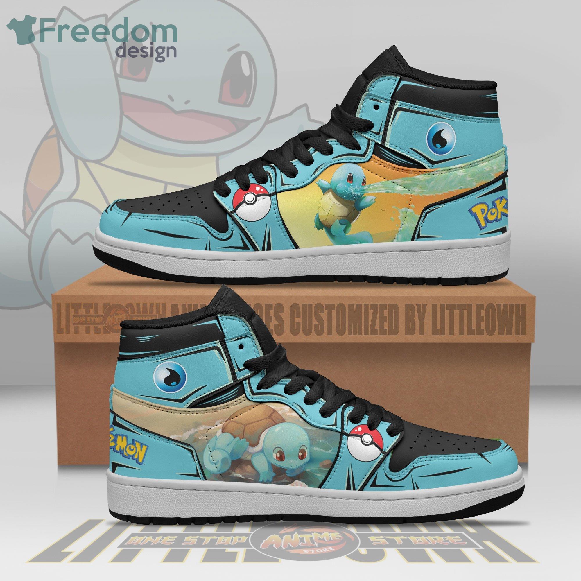 Pokemon Squirtle Air Jordan Hightop Shoes Anime