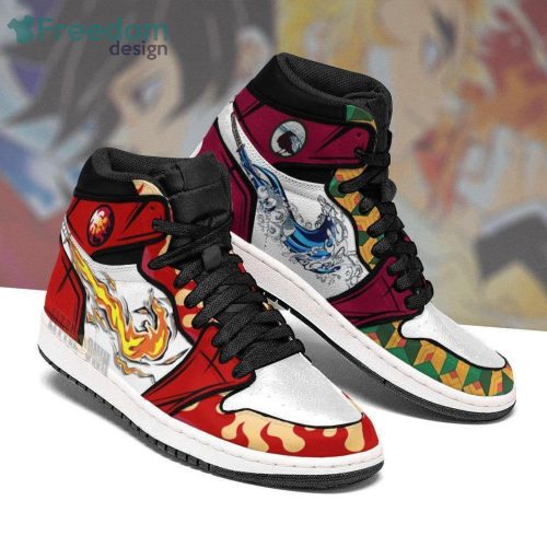 Rengoku Air Jordan Hightop Shoes Giyu Demon Slayer Anime Sneakers
