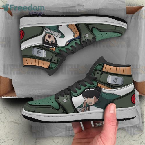 Rock Lee Naruto Anime Air Jordan Hightop Shoes