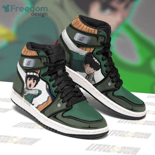 Rock Lee Naruto Anime Air Jordan Hightop Shoes