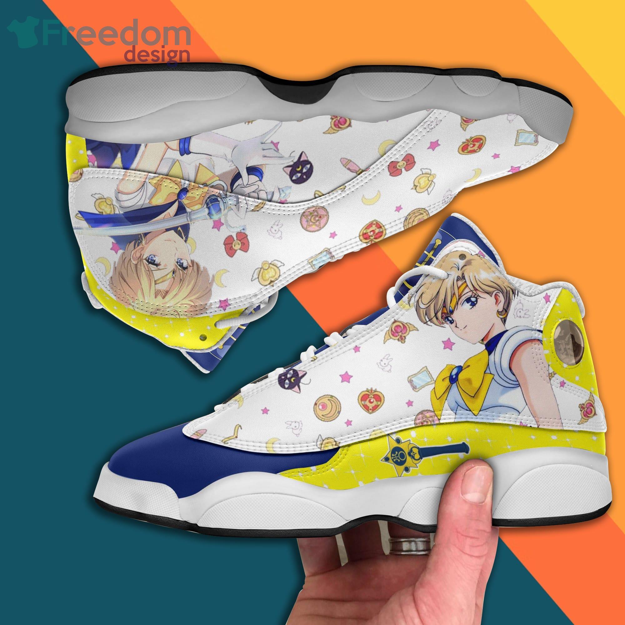 Sailor Uranus Shoes Sailor Moon Anime Air Jordan 13 Sneakers