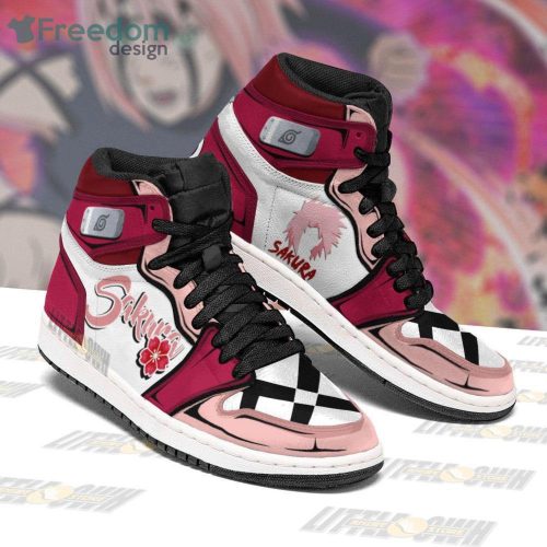 Sakura Haruno Naruto Anime Air Jordan Hightop Shoes