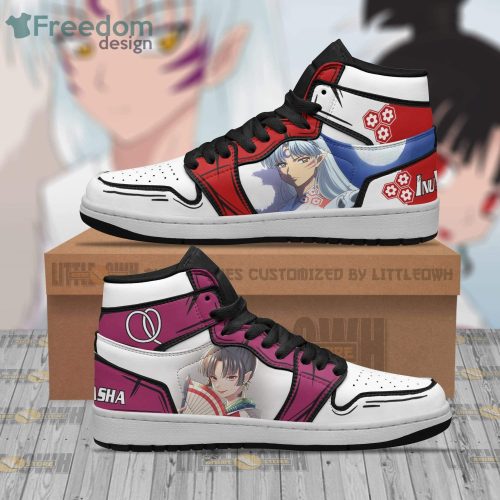 Sesshomaru And Kagura Inuyasha Anime Air Jordan Hightop Shoes