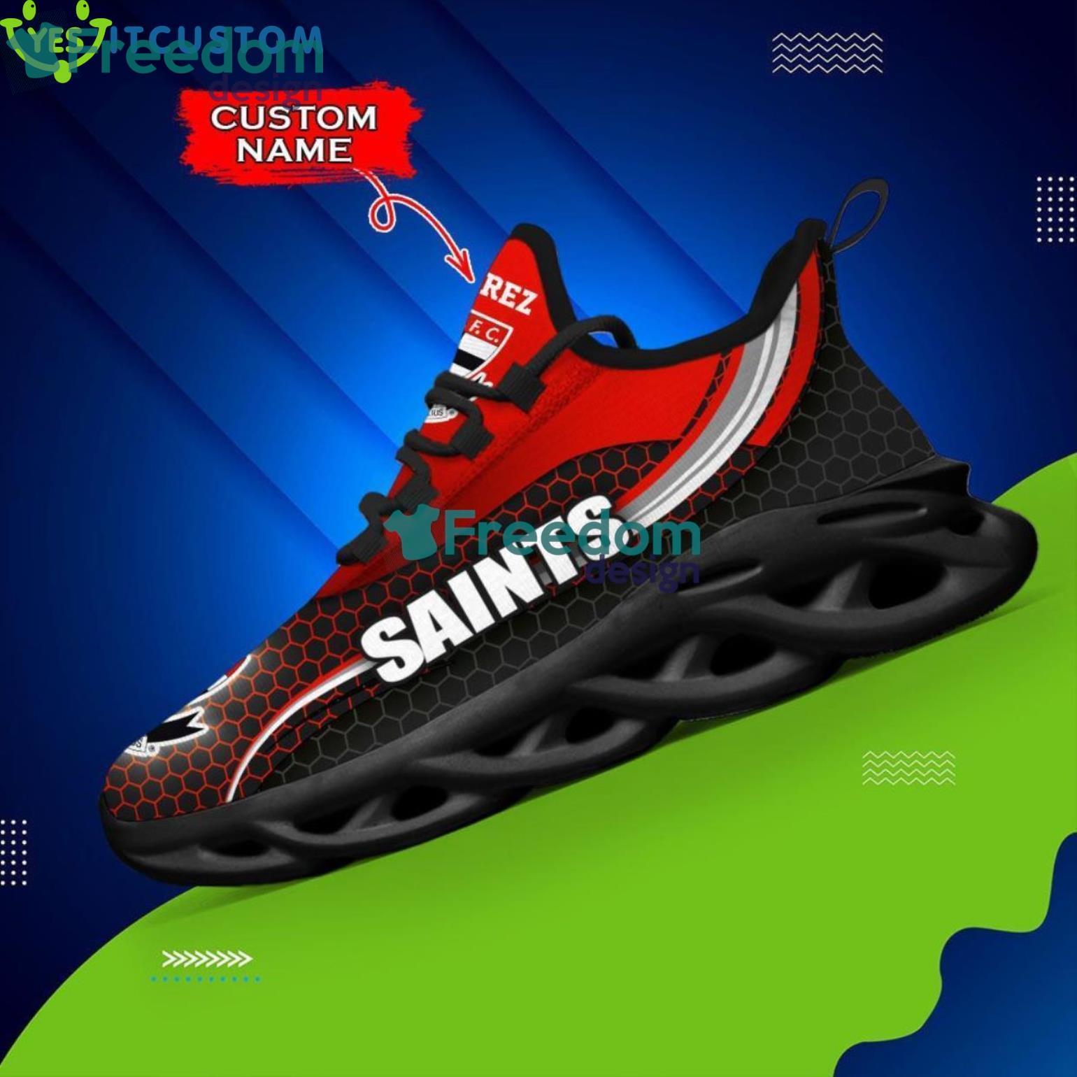 St Kilda Saints Max Soul Sneaker Personalized Name