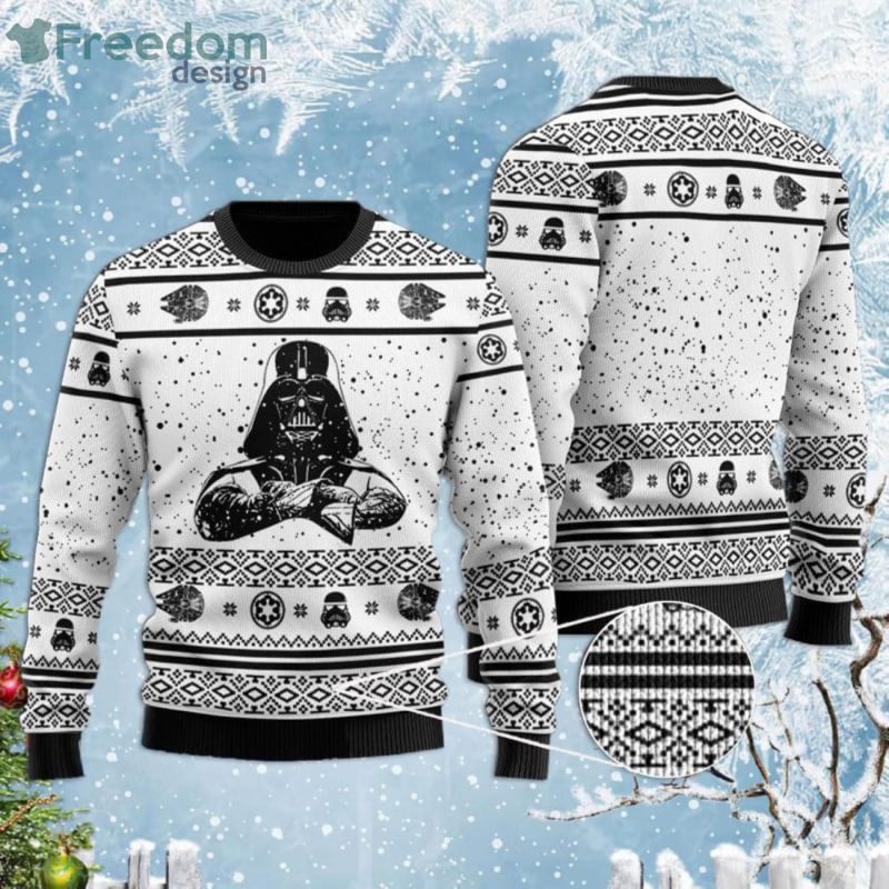 Super cute Christmas sweater with Star Wars Darth Vader print