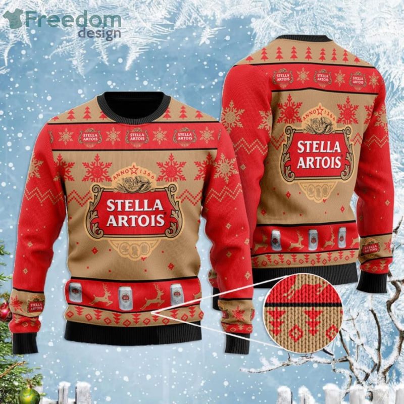 Ugly Christmas sweater with Stella Artois