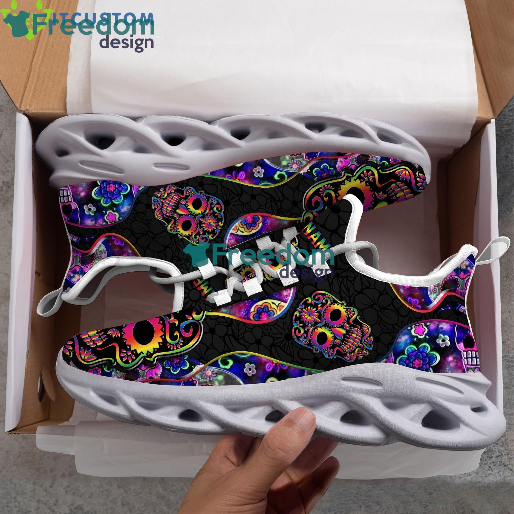 Sugar Skull Clunky Max Soul Sneaker Personalized Name