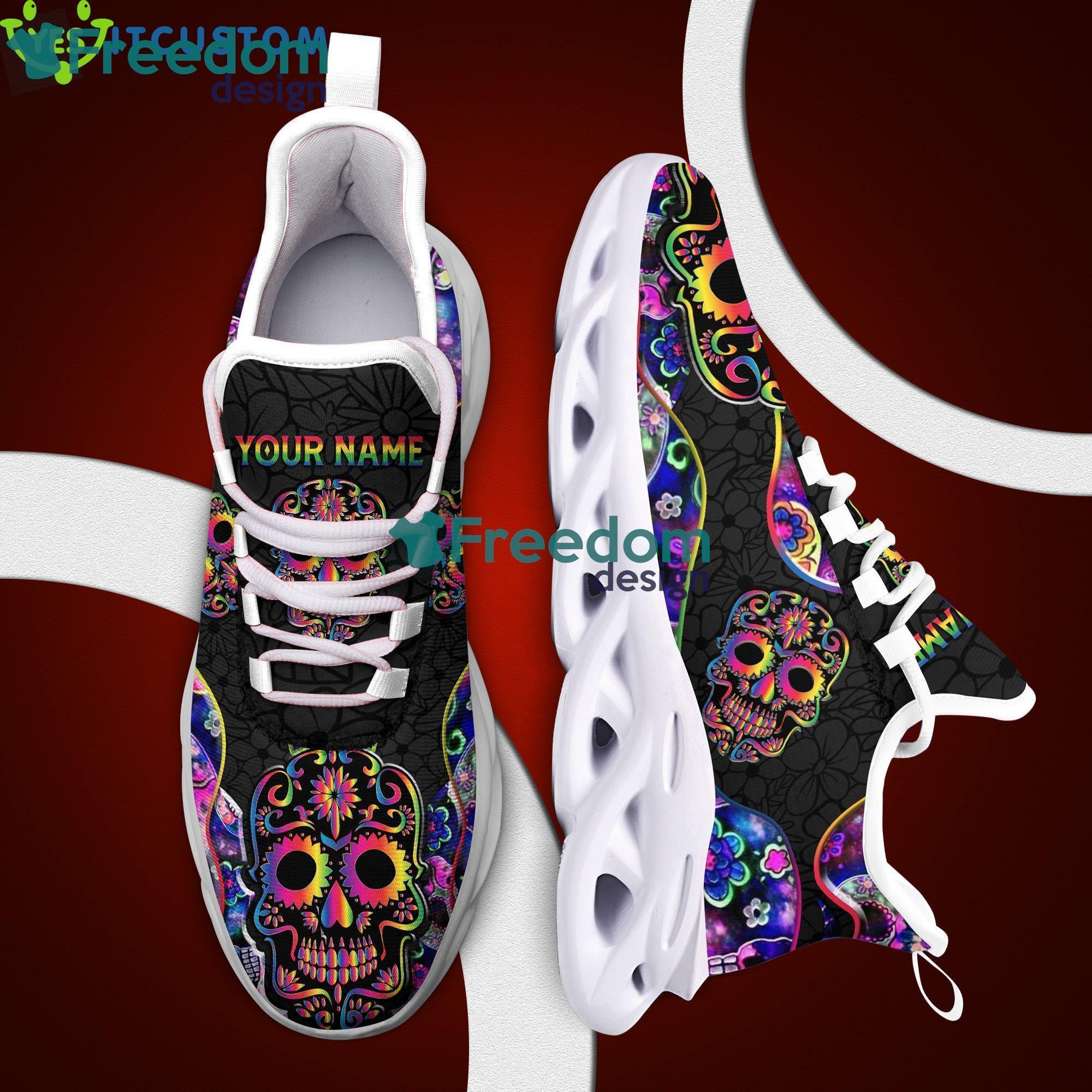 Sugar Skull Clunky Max Soul Sneaker Personalized Name
