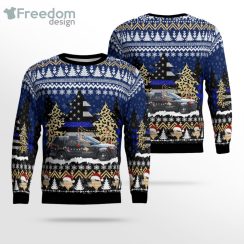 Texas Dps Ford Police Interceptor Utility Christmas Sweater Product Photo 1