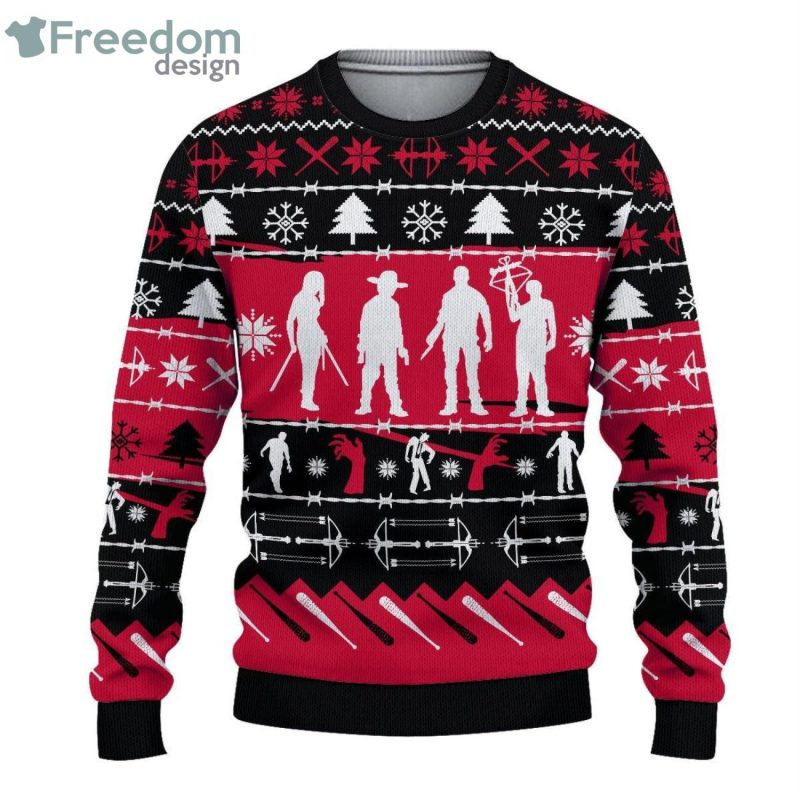 Ugly Christmas sweater for fans of The Warking Dead series