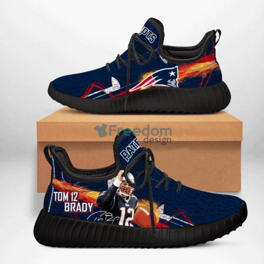 Tom Team Lover Brady New England Patriots Sneakers Reze Shoes Product Photo 1