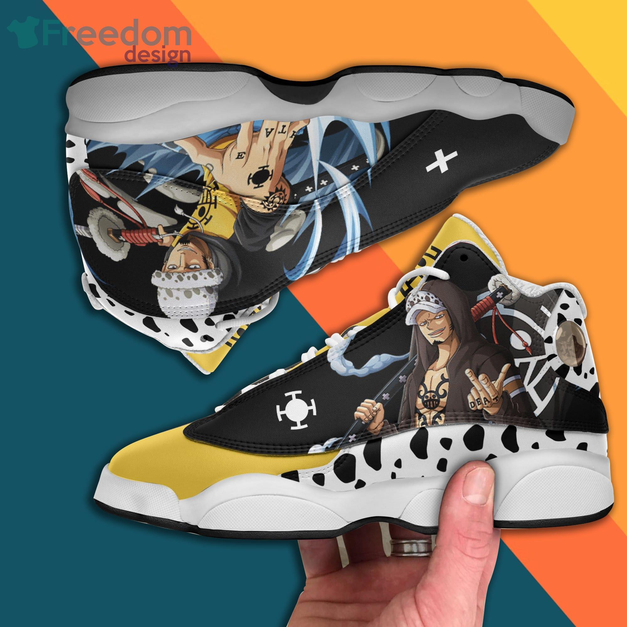 Trafalgar Law Shoes One Piece Anime Air Jordan 13 Sneakers