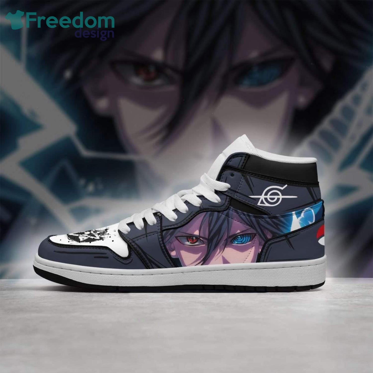Uchiha Sasuke Naruto Anime Air Jordan Hightop Shoes