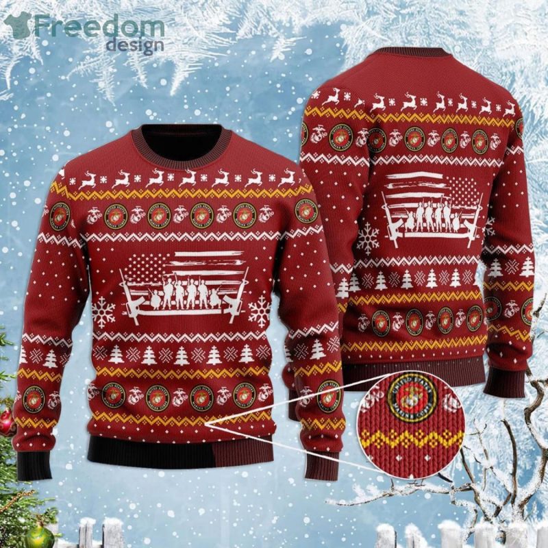 Ugly Christmas sweater for US Marine Corps Soldier