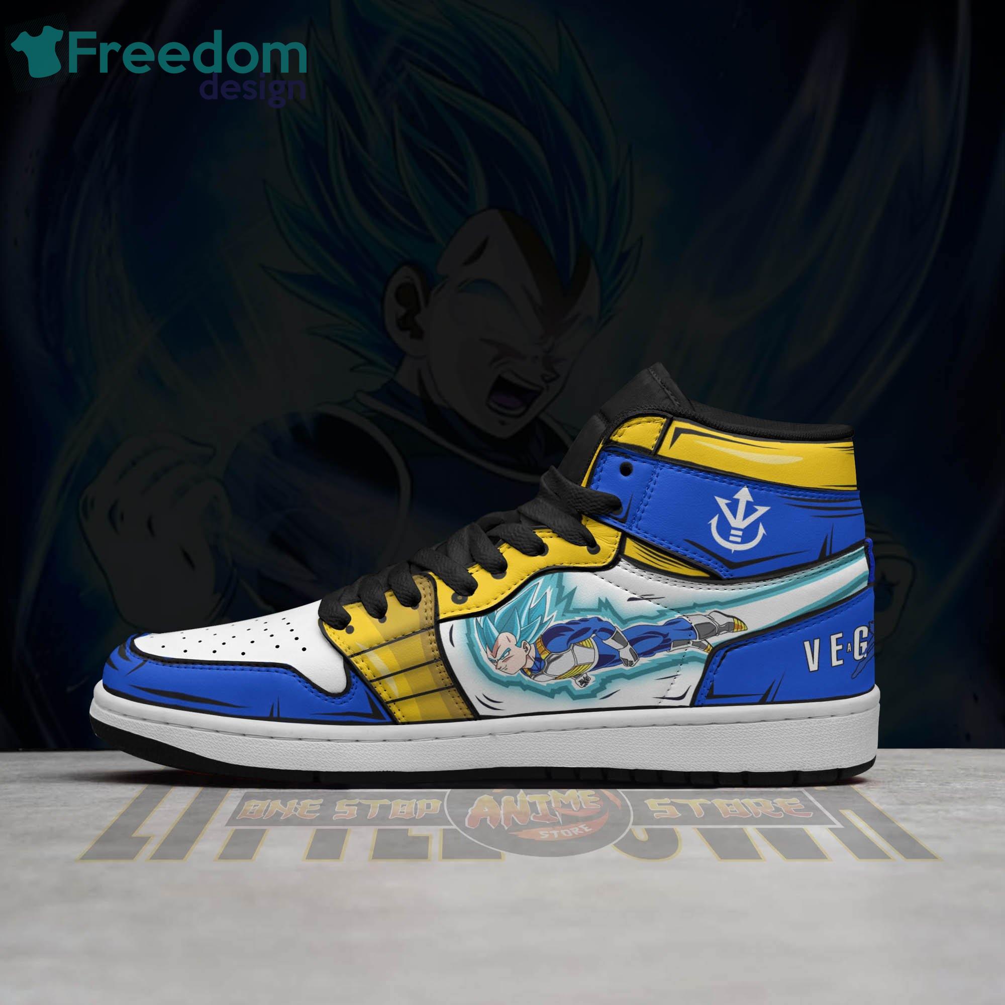 Vegeta Super Saiyan Blue Dragon Ball Anime Air Jordan Hightop Shoes