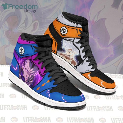 Vegeta Ultra Ego And Goku Ultra Instinct Anime Air Jordan Hightop Shoes Dragon Ball Custom