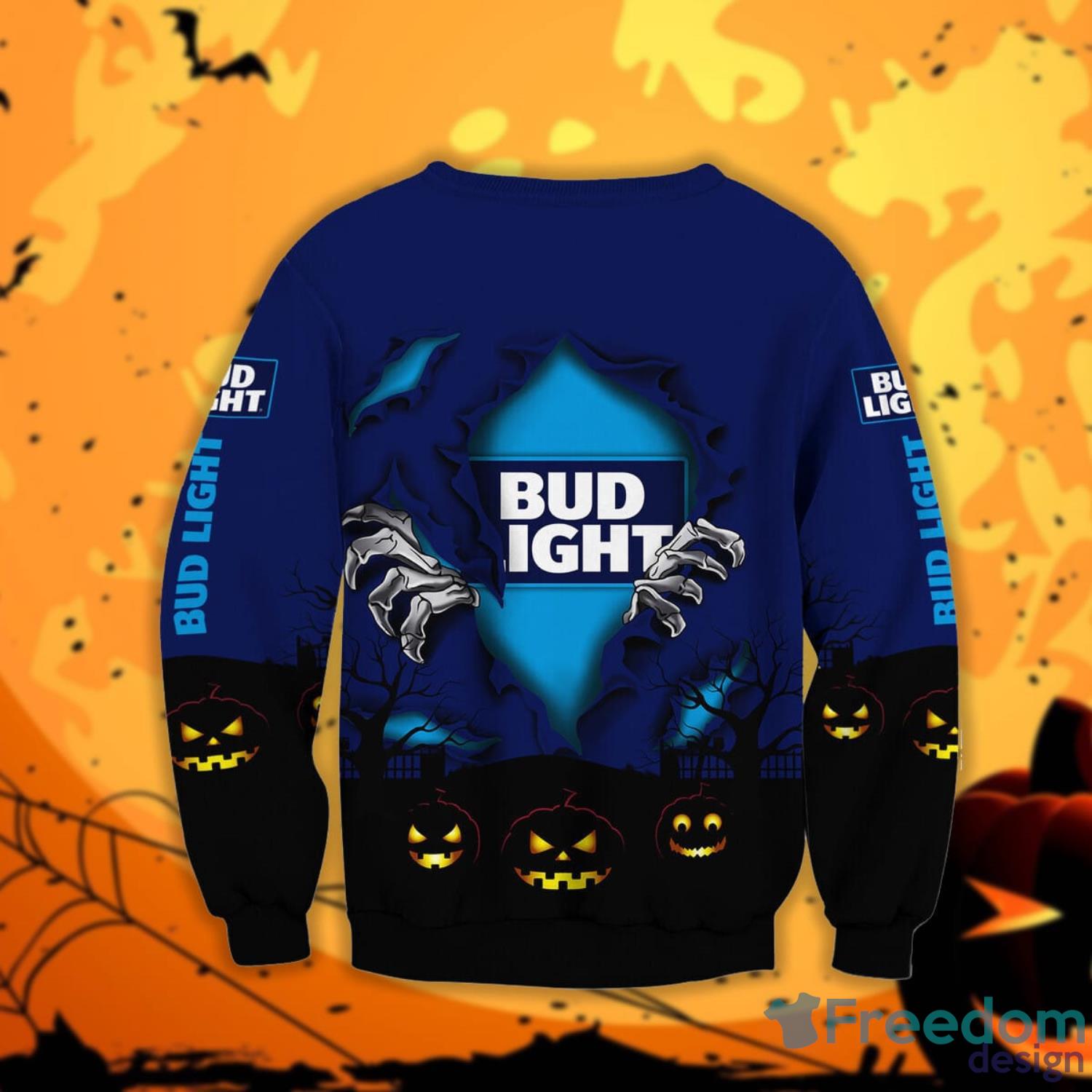 Bud Light Beer Scary Night Halloween Gift Sweatshirt