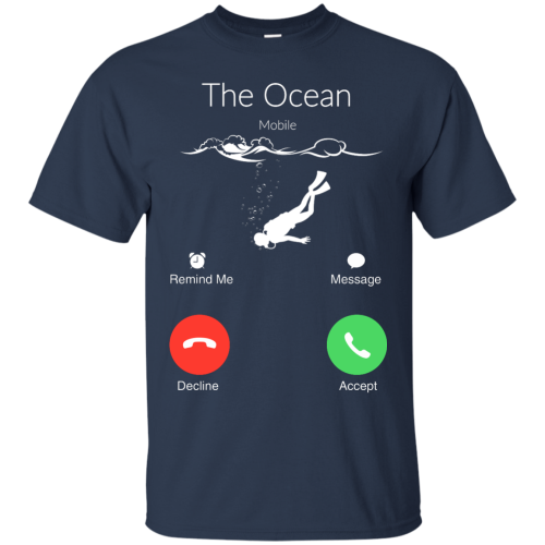 The Ocean is Calling, Ocean mobile Calling T shirt